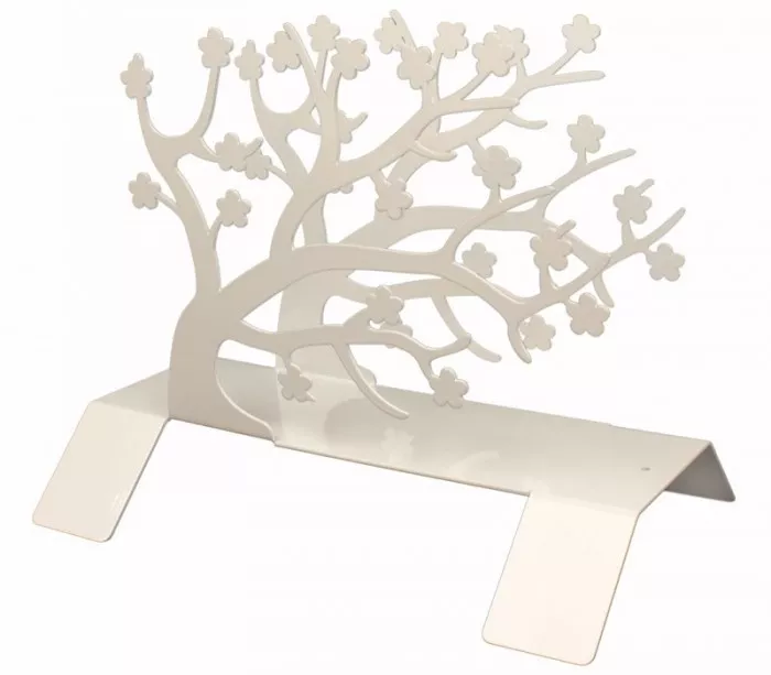 Porte-revues fleurs blanches "Hanami"