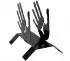 Range-magazines contemporain noir "Mains"