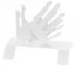 Range-revues contemporain blanc "Mains"