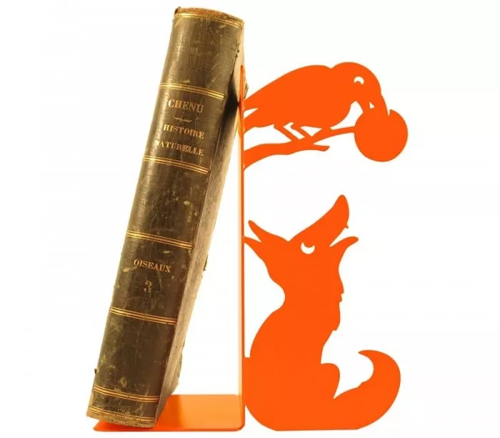 Large bookends The raven and the fox for a funny and nice decoration