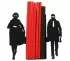 Pair of black bookends secret agents James Bond style