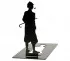 Black metal bookends Sherlock Holmes