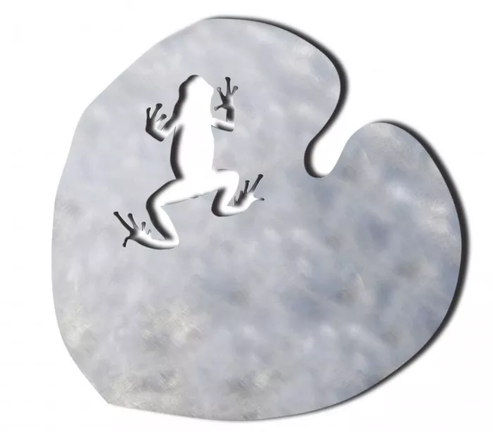 Dessous de plat décoratif en inox Nénuphar