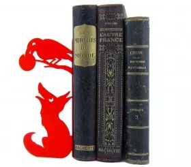 Original bookends inspired by the fables of Jean de La Fontaine