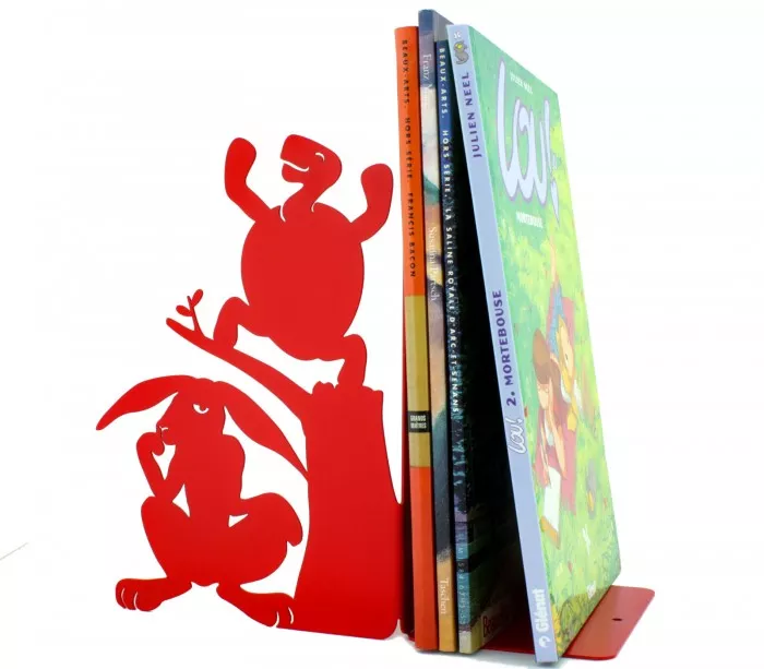 Original metal bookend inspired by the tales of Jean de La Fontaine