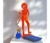 Orange sculpture silhouette Betty Davis