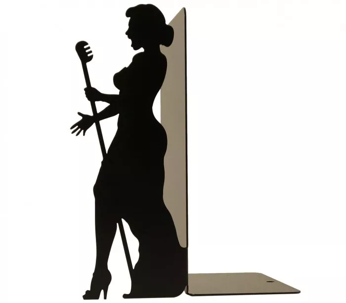 Decorative bookend Jazz Singer to decorate shelves
