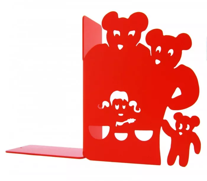 Presse livre rouge décoration chambre enfant contes