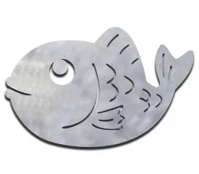 Cheap laser-cut fish trivet