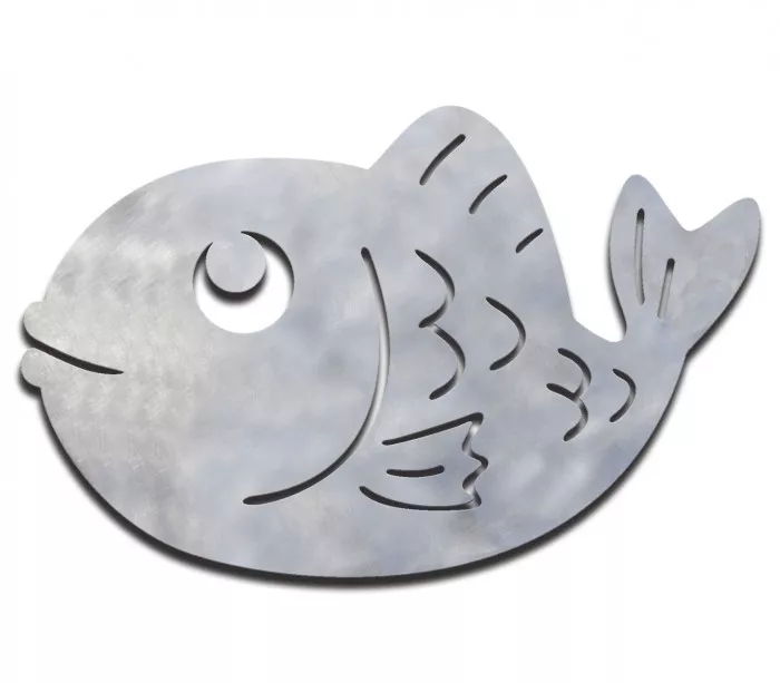 Cheap laser-cut fish trivet