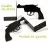 Presse-livres métal noir Gun pour romans policier