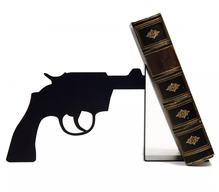 Serre-livres Gun décoration polar
