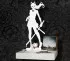 Silhouette dekorative weiße Figur Manga Kitsune