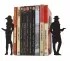 Paire de serre-livres déco films noirs