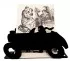 decorative letter rack black racing car