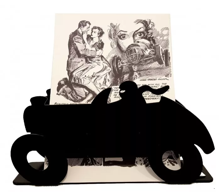 decorative letter rack black racing car