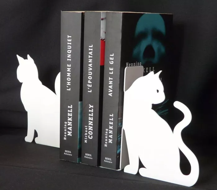 Cale-livres chats décoration étagères