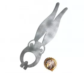Décapsuleur acier inoxydable brossé Bunny