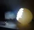 Lampe chevet œuf autruche