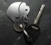 Schlüsselring ein Elefant