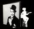 Cale disques vinyles de jazz en métal blanc