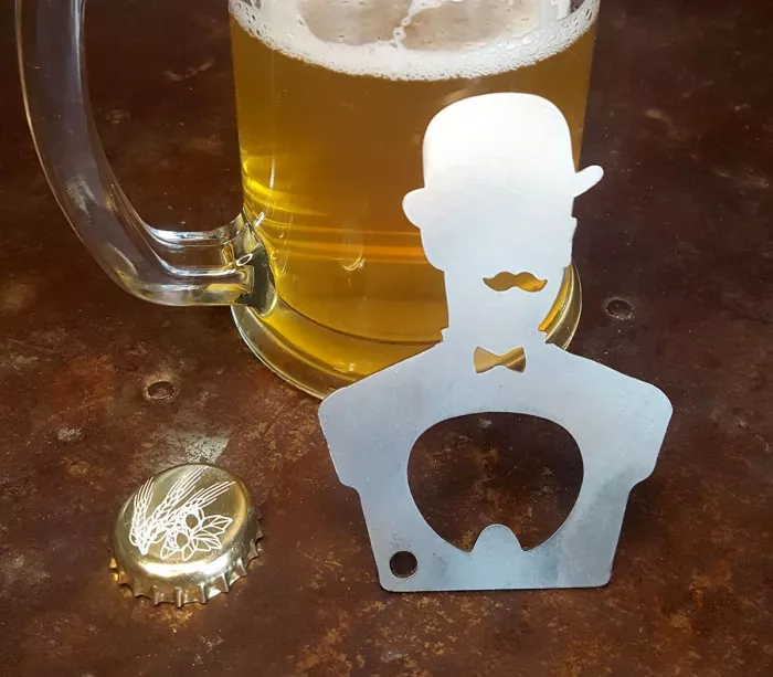 Designer bottle opener for English beer lovers