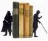 Paire de blocs-livres noirs Sherlock Holmes et Moriarty
