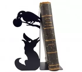 Black bookend The crow and the fox