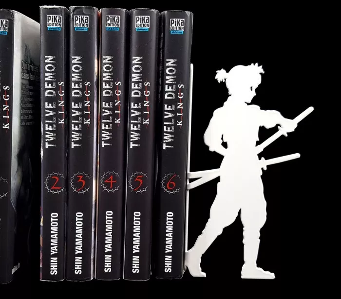 Bloc livres inspiration shonen manga pour décoration étagères