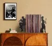 Duo of vinyl bookends Jazz