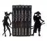 Manga-style decorative objects, practical for securing books on a shelf
