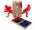 Paire serre-livres BD vintage rouge Gendarme et voleur