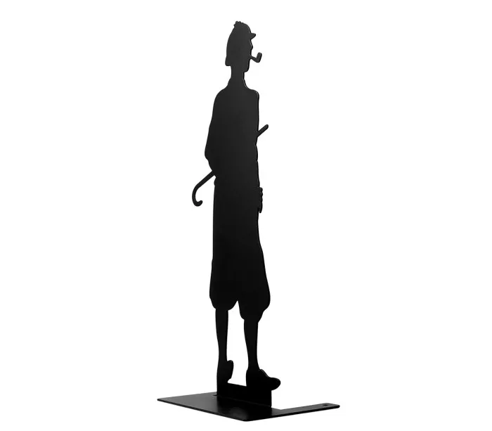 Vintage style Sherlock Holmes Silhouette Figurine