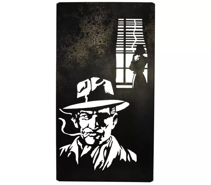 patinated steel wall lamp Thriller