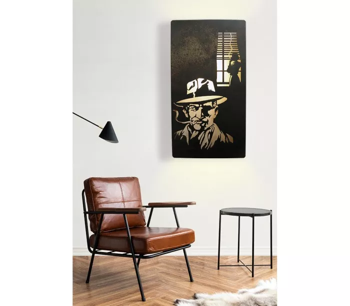 patinated steel wall lamp Thriller
