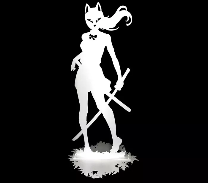 Laser-cut metal sculpture of a life-size female figure