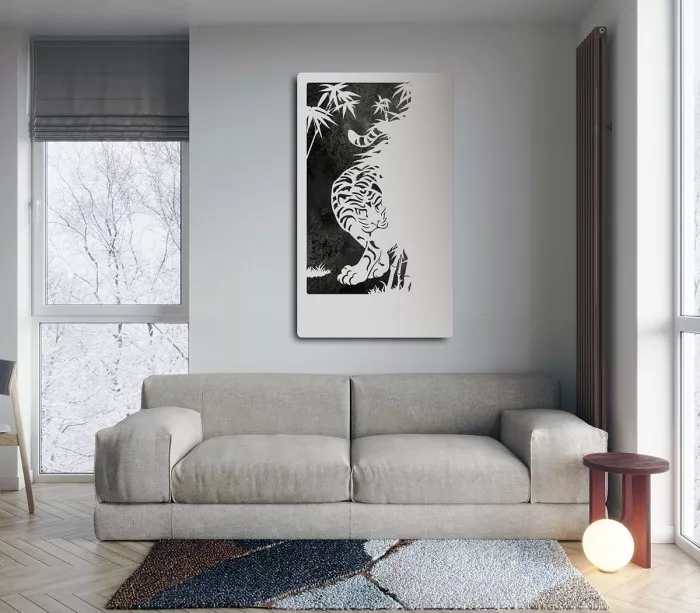 Tiger in the bamboo