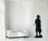 Life-size silhouette of Sherlock Holmes, Conan Doyle's famous detective