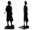 Skulptur Silhouette Sherlock Holmes aus lasergeschnittenem Stahl