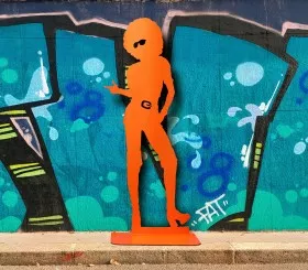 Betty D silhouette sculpture