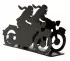 Porte-lettre déco vintage "Motocyclette" noire