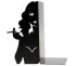 Pin-up decorative bookend "Cigarette" large format black metal