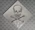 Dessous de plat tête de mort "Toxic" insolite