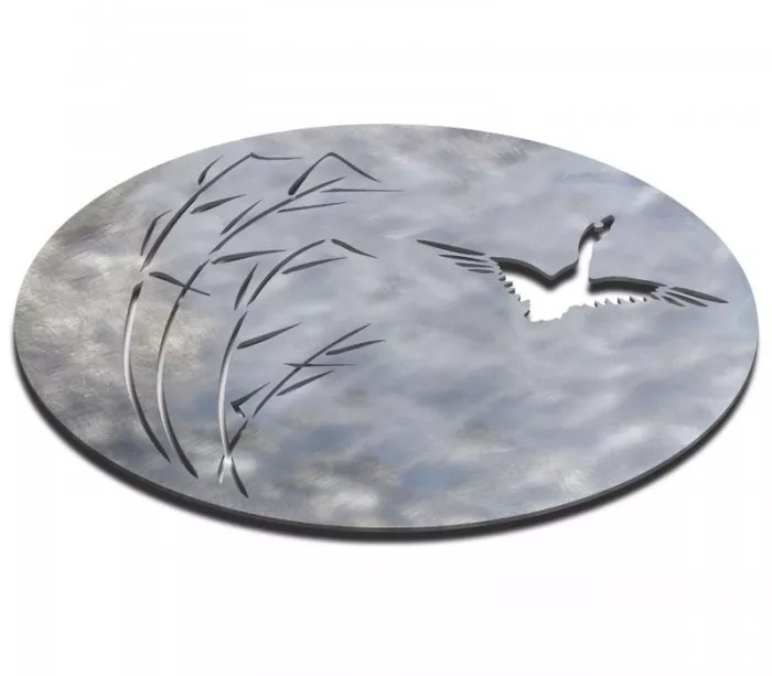 Dessous de plat inox brossé "Envol" déco nature