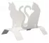 Original porte-revues blanc "Les chats"